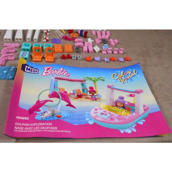 2022 MEGA Construx Barbie Dolphin Exploration HHW83 99.999% Complete READ - Picture 6 of 8